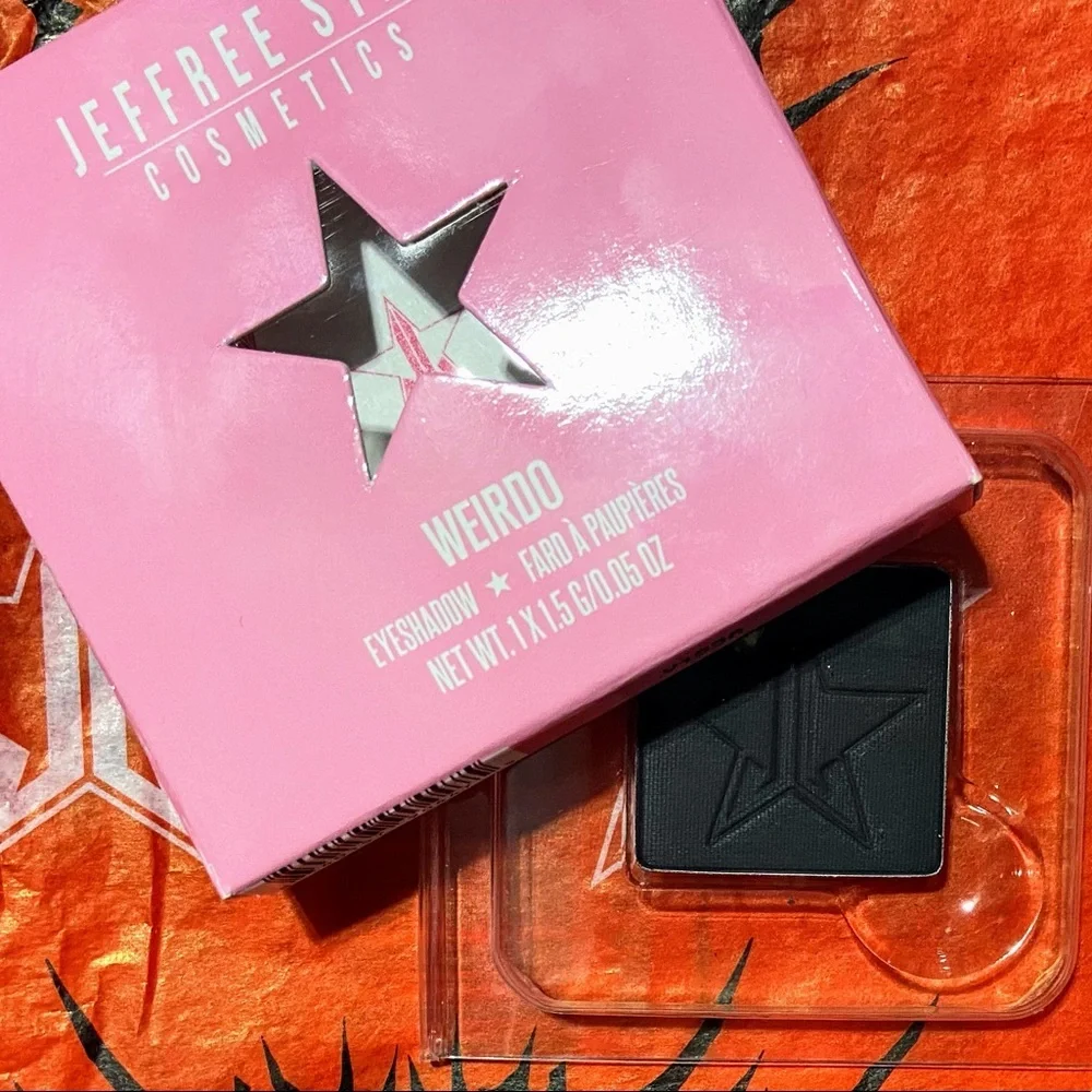 Jeffree Star Cosmetics Artistry Eyeshadow Single WEIRDO Black Matte Makeup NEW